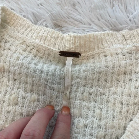 Free People Knit Ivory Sweater - Picture 4 of 7